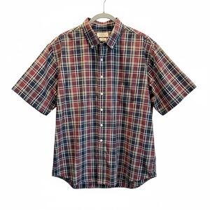 Croft & Barrow Men's Plaid Button-Down Shirt - Red and Blue